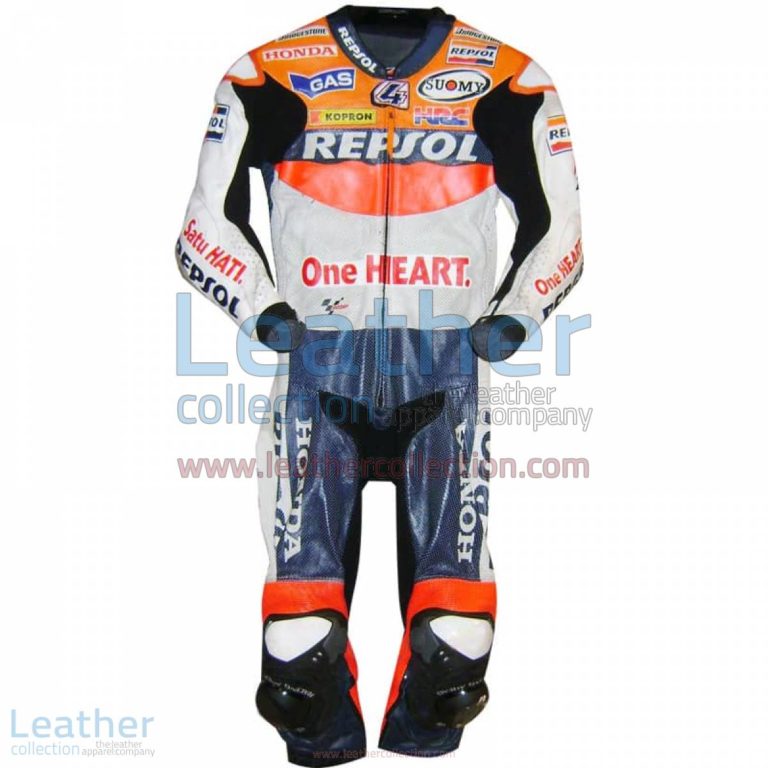 Andrea Dovizioso Repsol Honda 2010 MotoGP Leathers | honda leathers,repsol honda