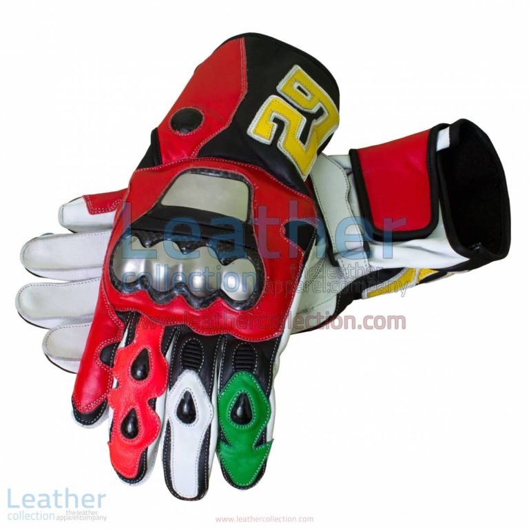 Andrea Iannone Motorbike Leather Racing Gloves | motorcycle gloves,leather racing gloves