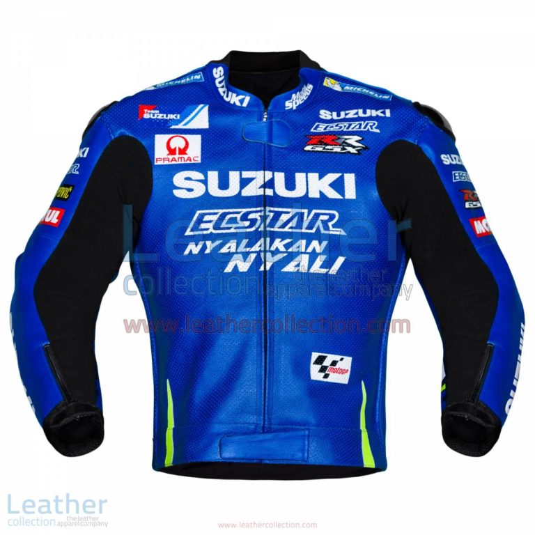 Andrea Iannone Suzuki MotoGP 2017 Leather Jacket | Andrea Iannone,Andrea Iannone Suzuki MotoGP 2017 Leather Jacket