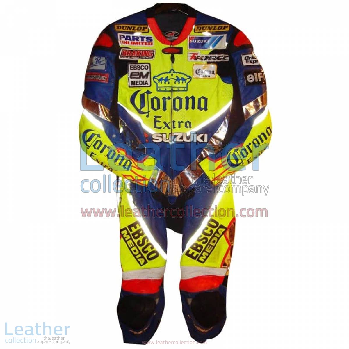 Anthony Gobert 2003 Corona Suzuki Race Leathers | suzuki clothing,race leathers
