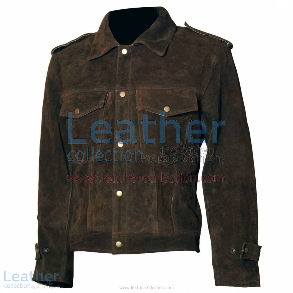 Beatles John Lennon Rubber Soul Brown Suede Leather Jacket | suede jacket,brown leather jacket
