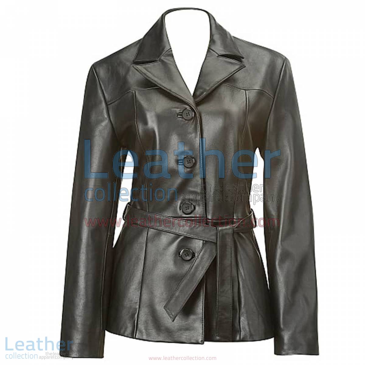 Belted Baby Doll Leather Coat | leather coat,baby doll coat