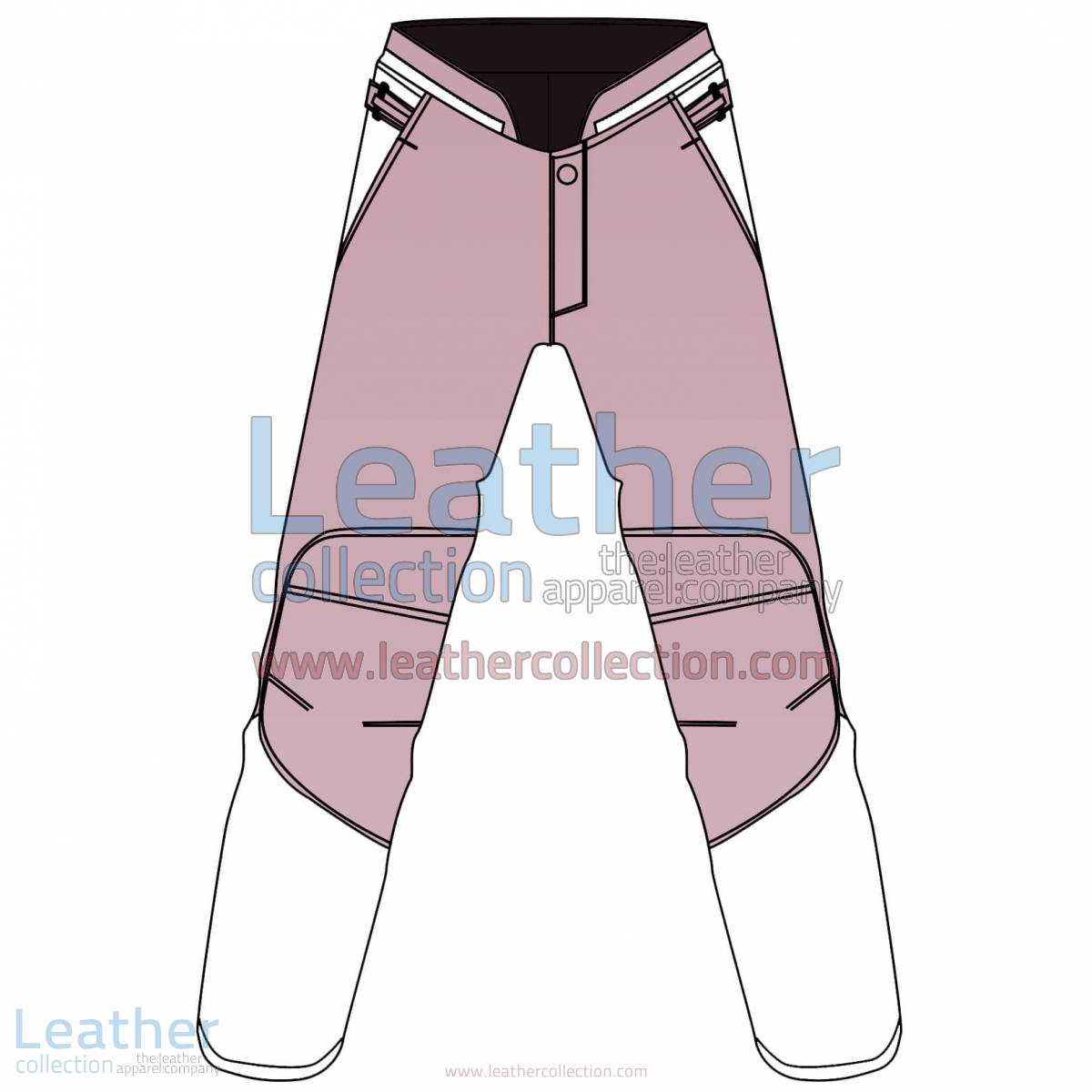 Bi Color Motorbike Leather Pant For Women | Leather Pant Women,Bi Color motorcycle Leather Pant For Women