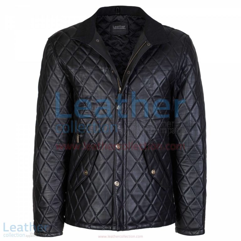 Black Diamond Leather Jacket | black jacket,diamond jacket