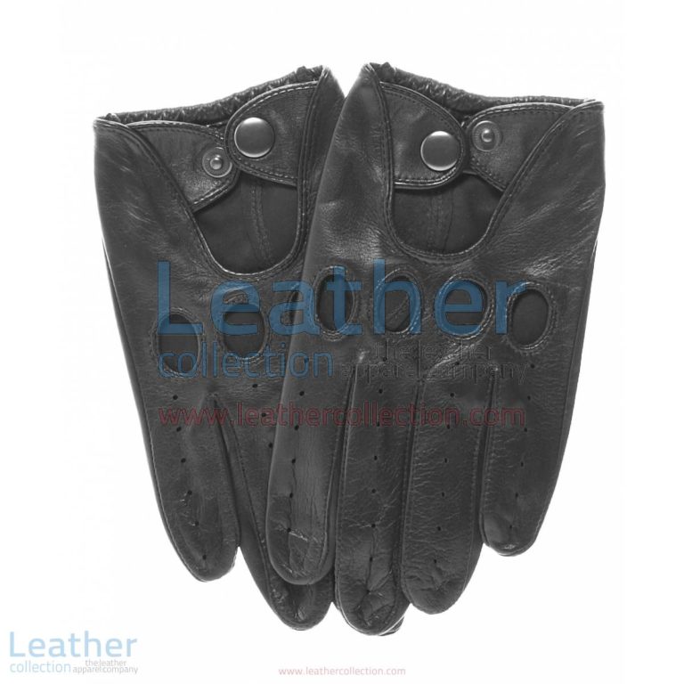 Black Leather Fashion Driving Gloves | black leather driving gloves,fashion driving gloves