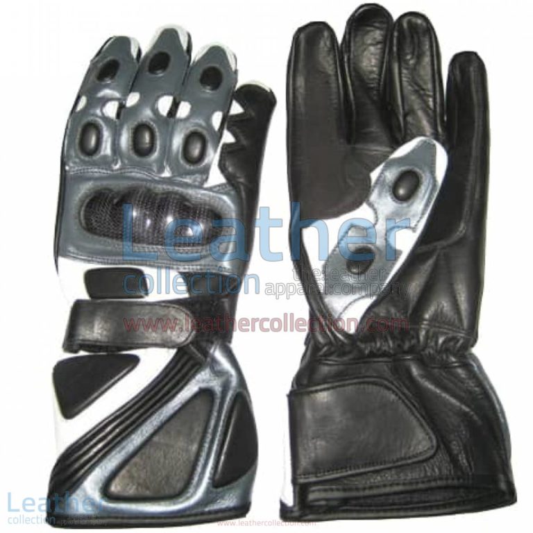 Bravo Grey Motorbike Race Gloves | race gloves,motorcycle race gloves