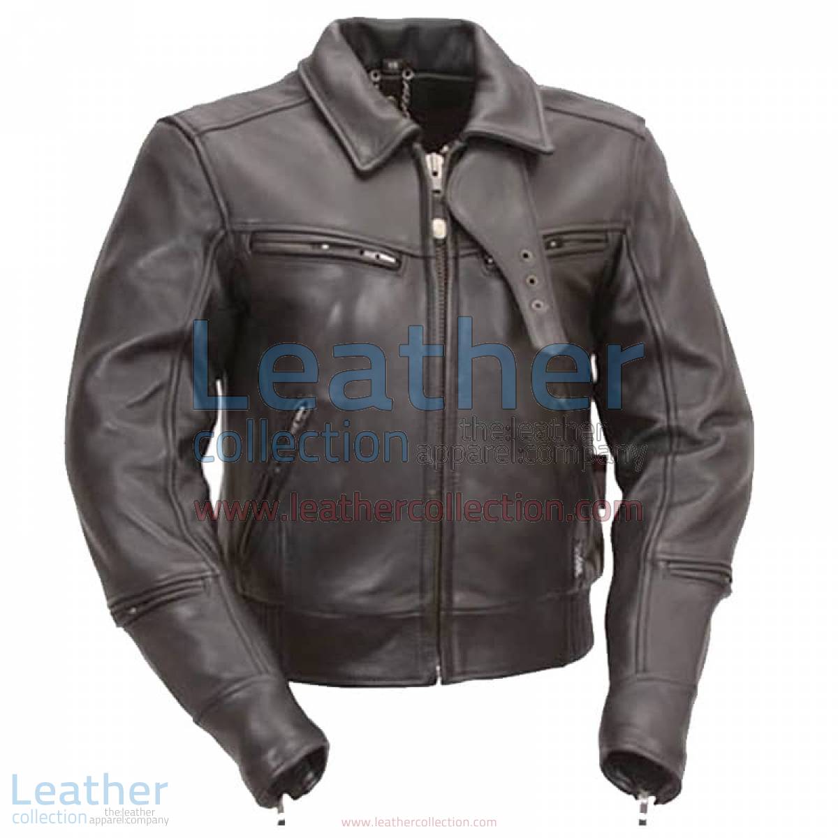 Bronson Hybrid Premium Naked Leather Biker Jacket | naked leather jacket,premium leather jacket