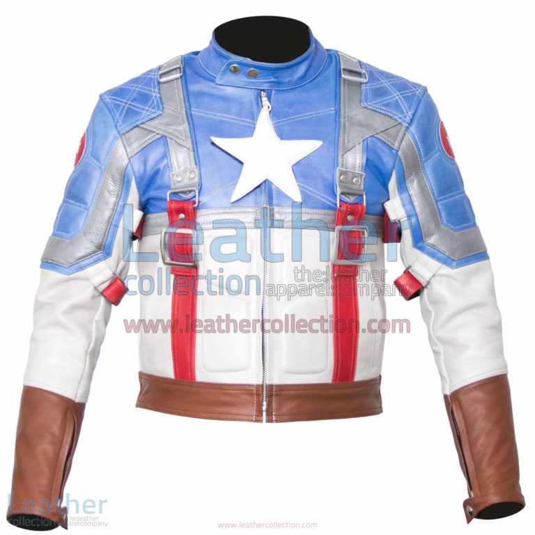 Captain America The First Avenger Leather Jacket | captain america jacket,captain america first avenger jacket