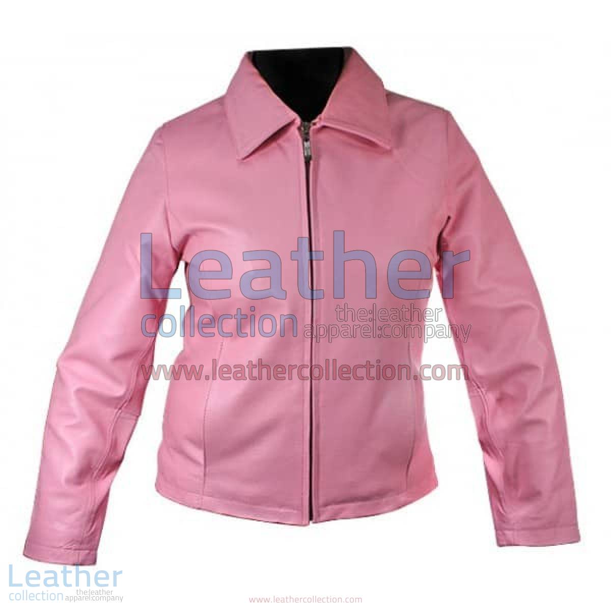 Classic Ladies Pink Leather Jacket | pink leather jacket,ladies pink leather jacket