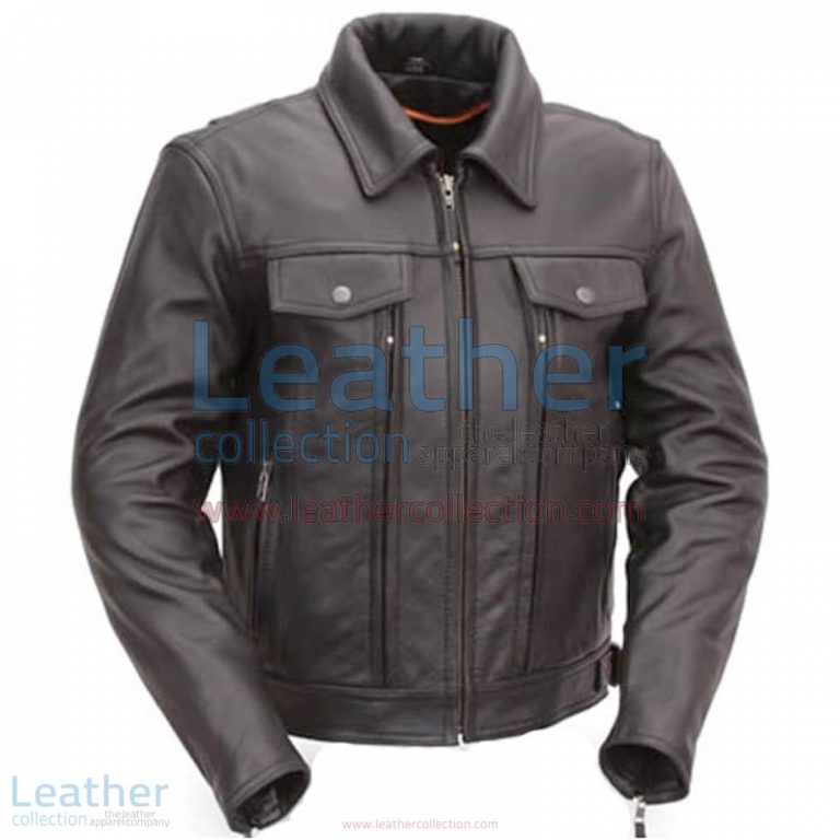 Cruiser Motorcycle Jacket with Dual Utility Pockets | cruiser jacket,motorcycle jacket
