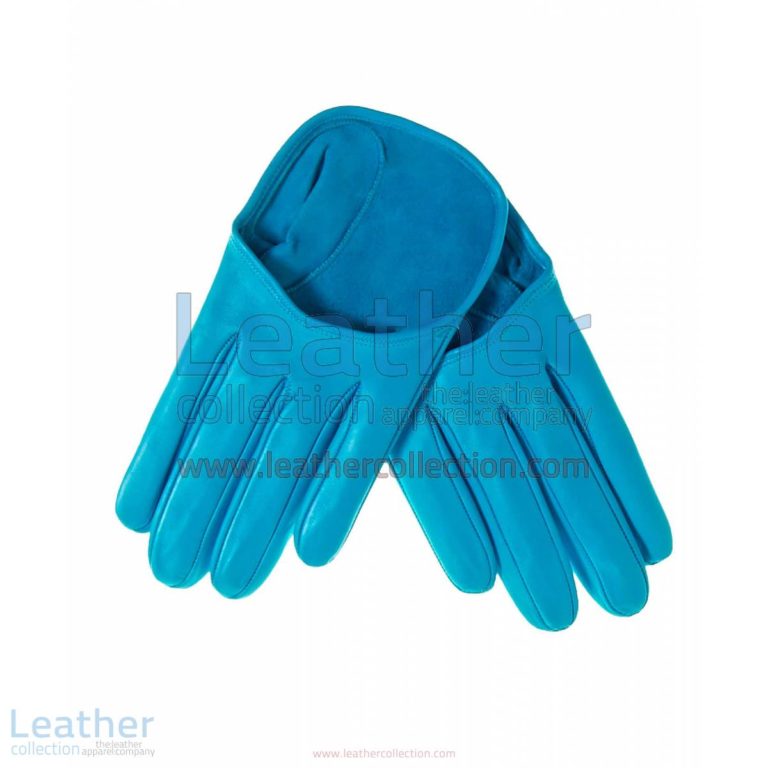 Cyan Fashion Short Leather Gloves | short leather gloves,short gloves