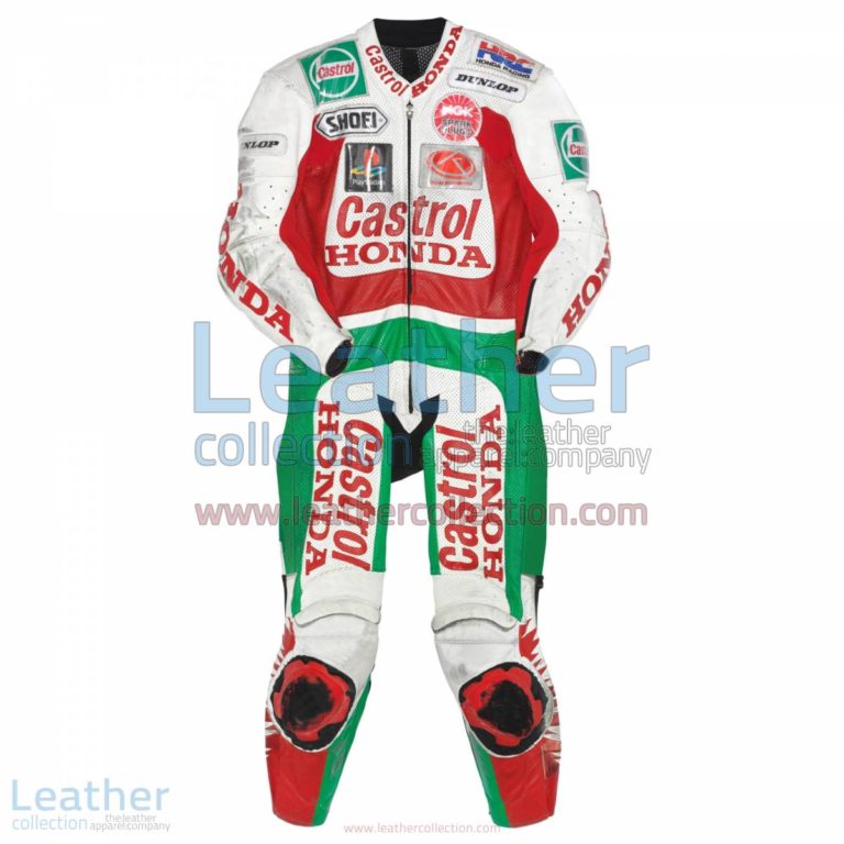 Daijiro Kato Castrol Honda GP 1999 Leather Suit | motorcycle suits,castrol honda
