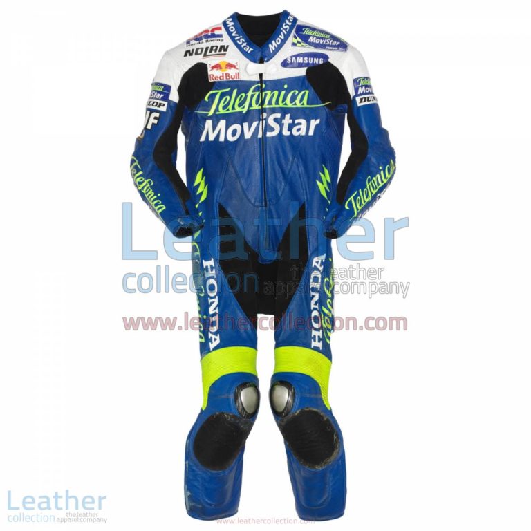 Dani Pedrosa Movistar Honda GP 2004 Leather Suit | dani pedrosa,honda leather suit