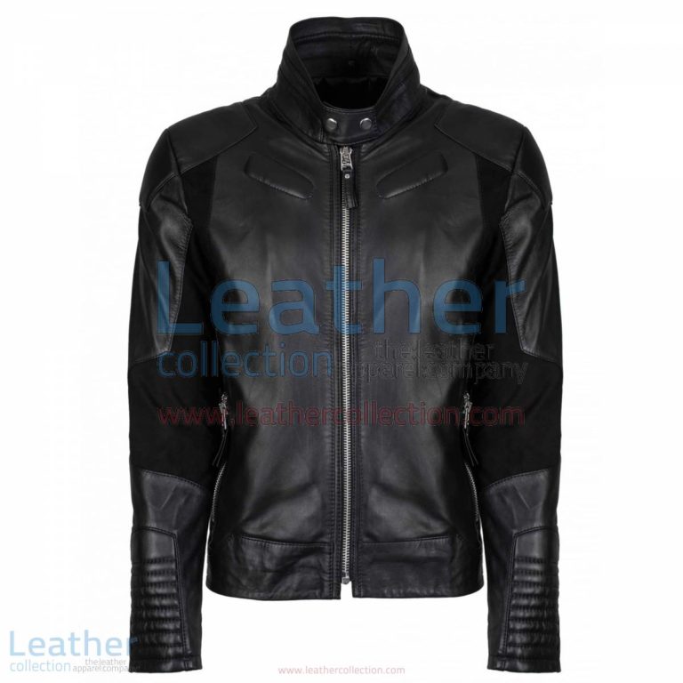 Deuce Classic Biker Leather Jacket Black | biker leather jacket,classic biker jacket