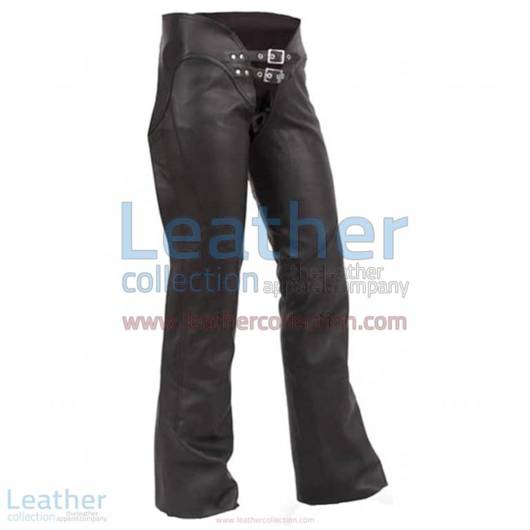 Double Belted Ladies Leather Chaps | ladies chaps,ladies leather chaps