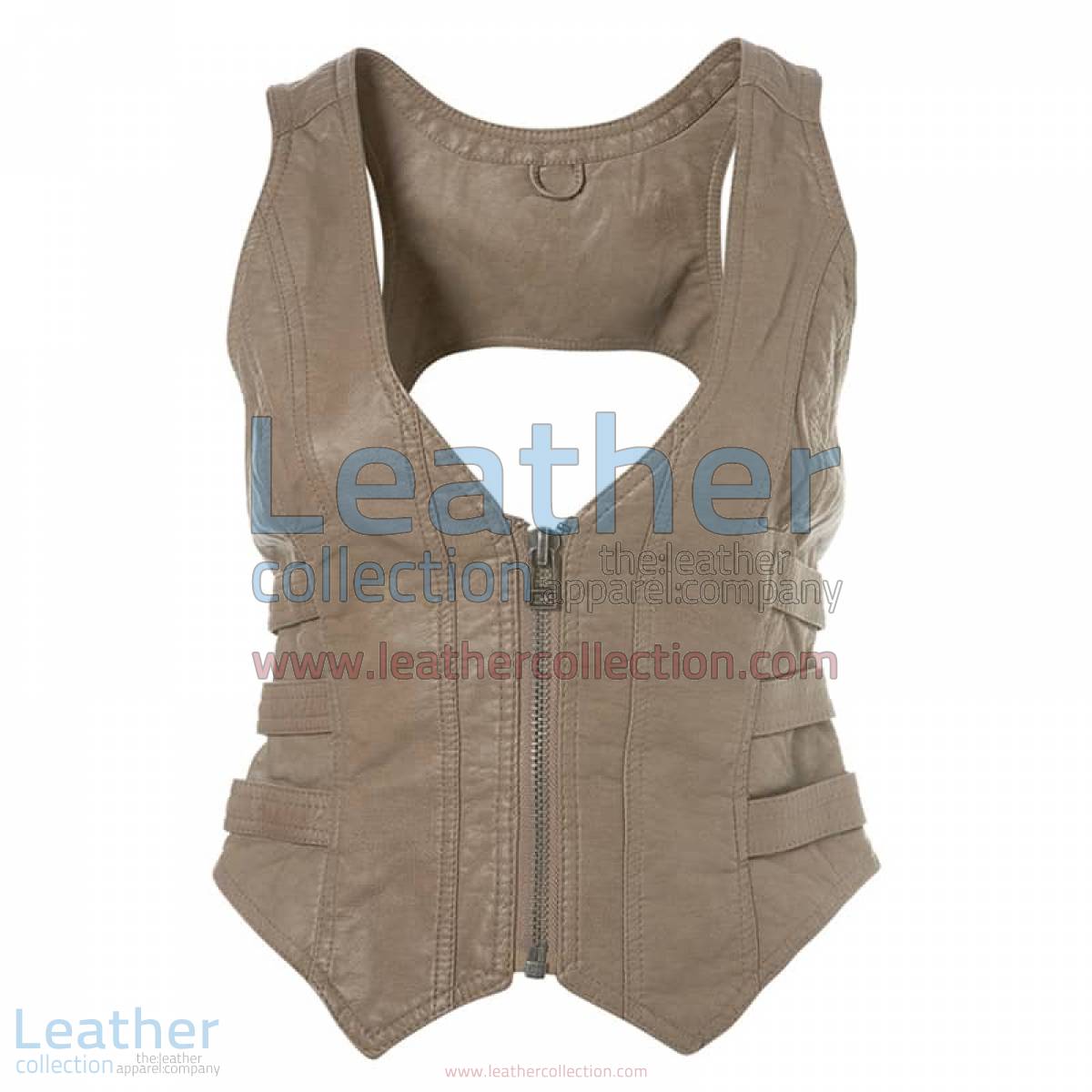 Fashion Short Leather Vest | short vest,short leather vest