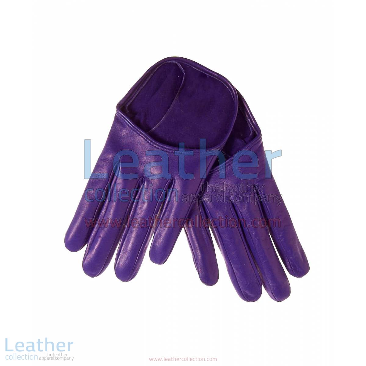 Fashion Short Purple Leather Gloves | purple gloves,purple leather gloves