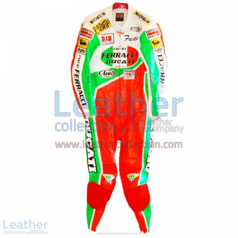 Freddie Spencer Ducati Corse AMA leathers | ducati leathers,ducati corse