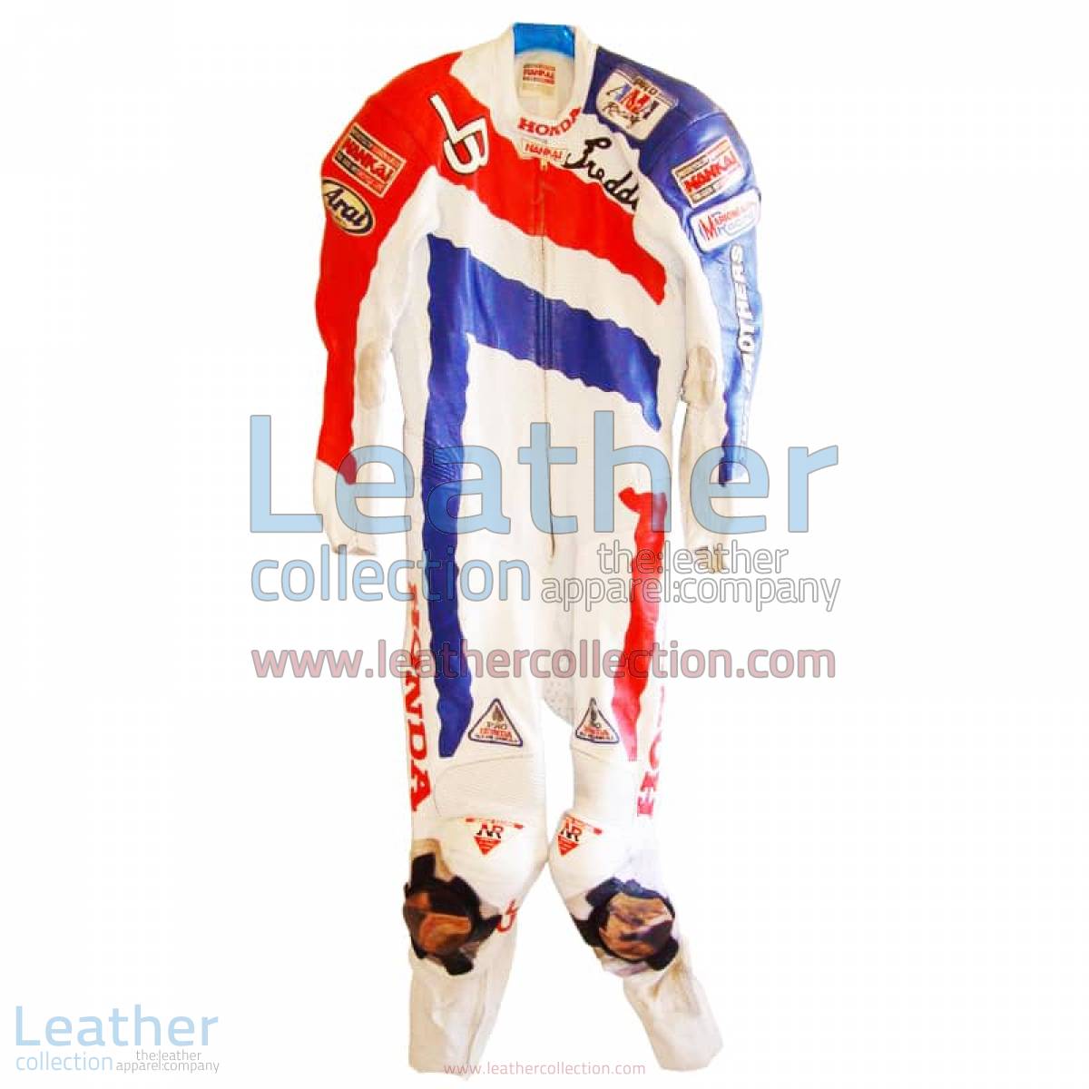 Freddie Spencer Honda Motorcycle AMA 1991 Leathers | Honda apparel,honda motorcycle leathers