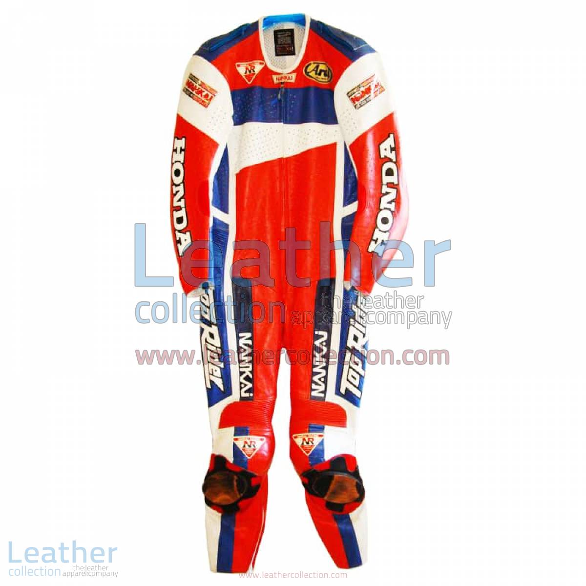 Freddie Spencer Nankai Honda Motorcycle GP 1991 Leathers | motorcycle leathers,honda leathers