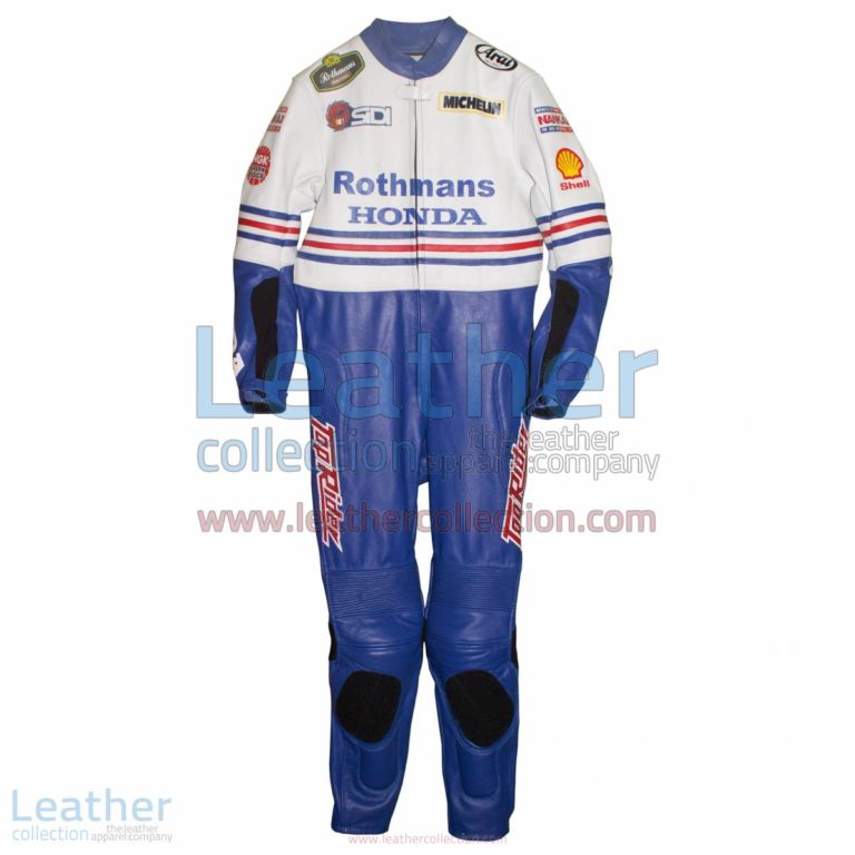 Freddie Spencer Rothmans Honda GP 1986 Leather Suit | honda suit,rothmans honda