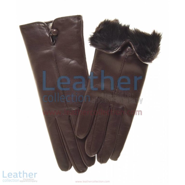 Fur Lined Leather Gloves Brown | fur lined gloves,fur lined leather gloves