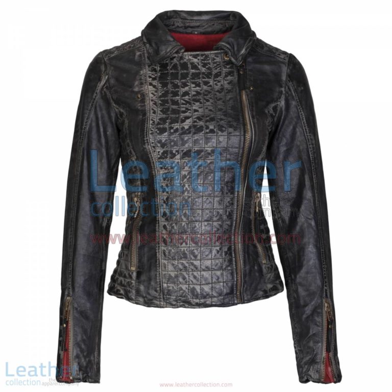 Heritage Ladies Black Fashion Leather Jacket | ladies black leather jacket,heritage jacket