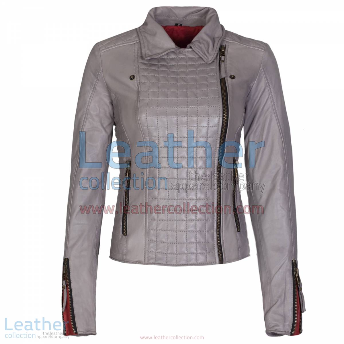 Heritage Ladies Fashion Leather Jacket Grey | ladies fashion,heritage jacket
