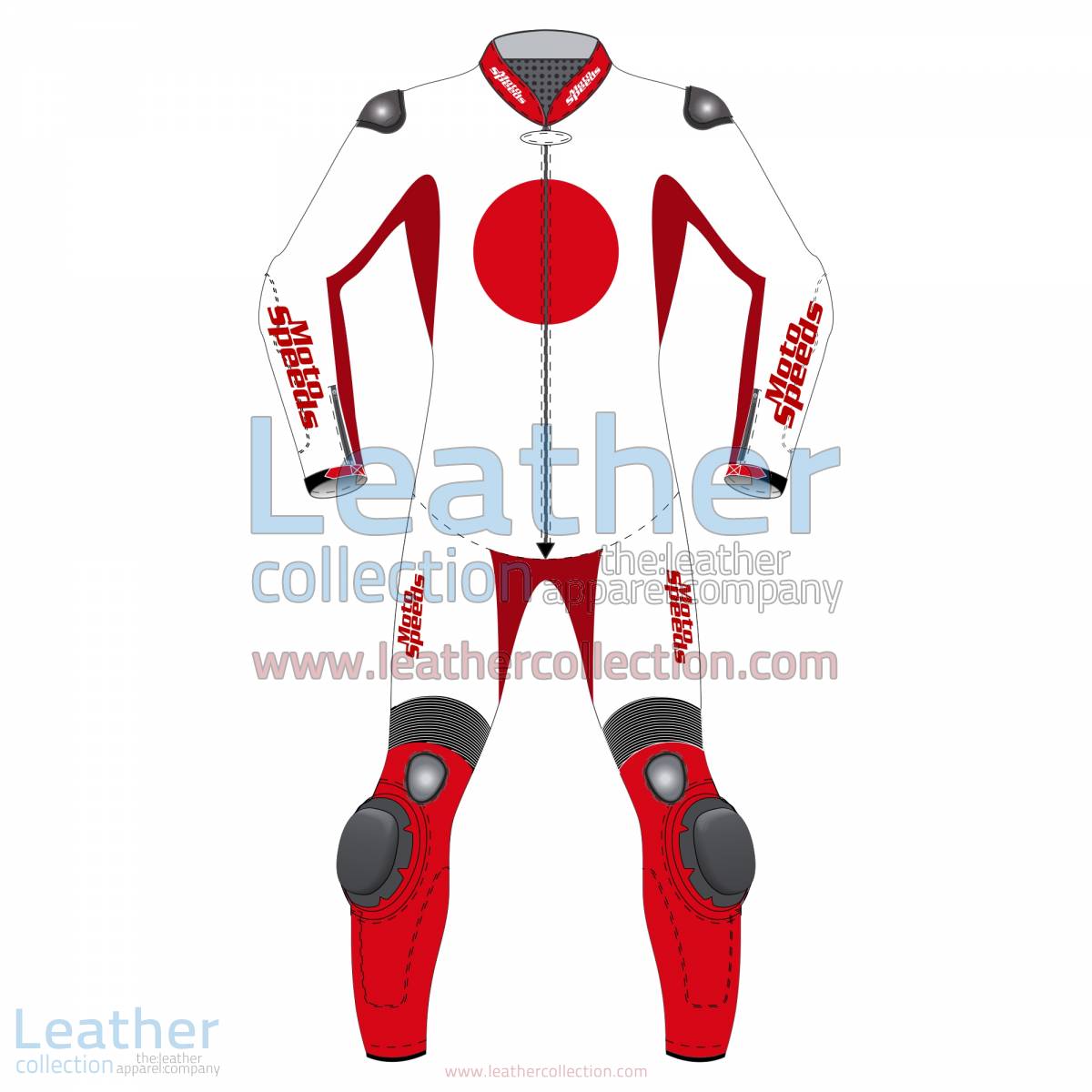 Japan Flag Motorbike Suit | custom leathers,motorcycle suit