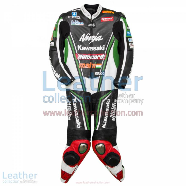 Kawasaki Ninja Tom Sykes 2013 Champion Leathers | tom sykes,kawasaki apparel