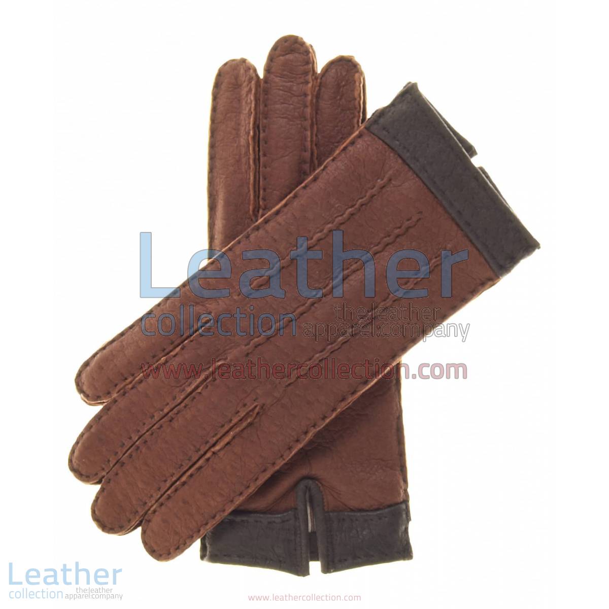 Ladies Cashmere Wool Lined Brown Lambskin Gloves | wool lined gloves,ladies cashmere gloves