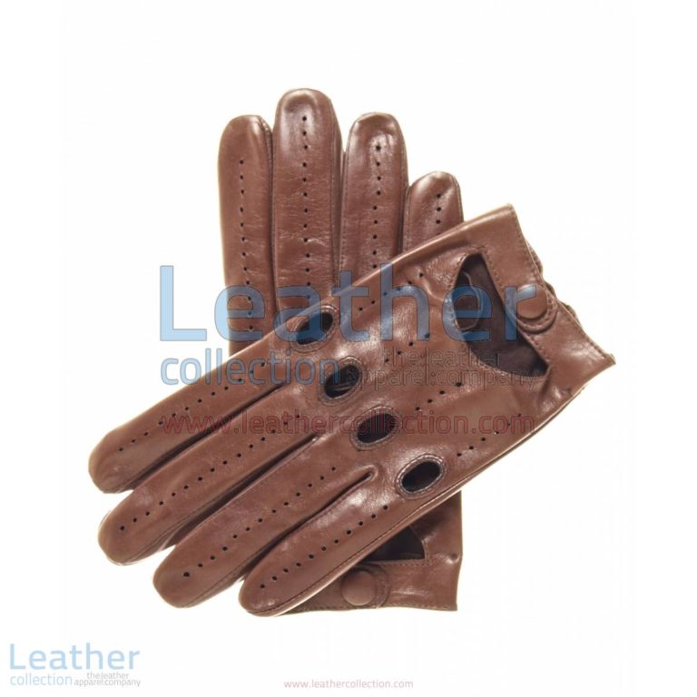 Lambskin Driving Gloves Brown | driving gloves,lambskin driving gloves
