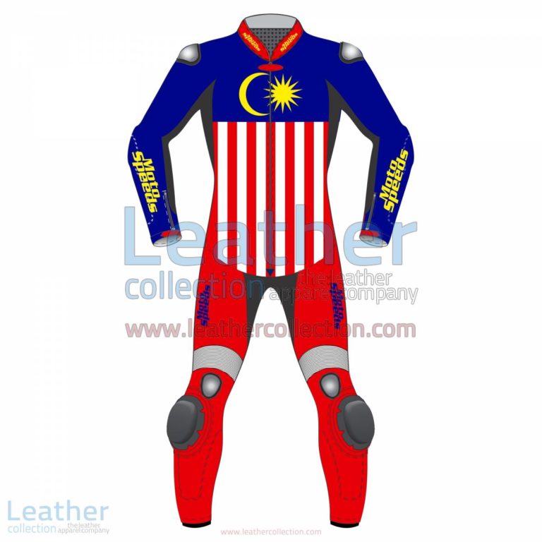 Malaysia Flag Leather Motorbike Suit | motorcycle suit,leather suit