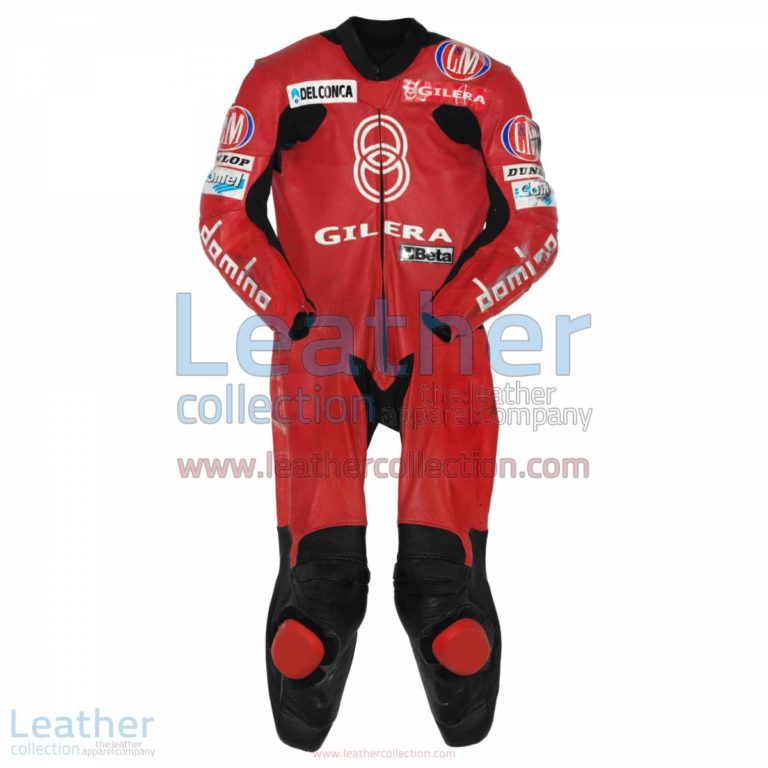 Manuel Poggiali Gilera Motorcycle Race Suit GP 2001 | race suit,motorcycle race suit