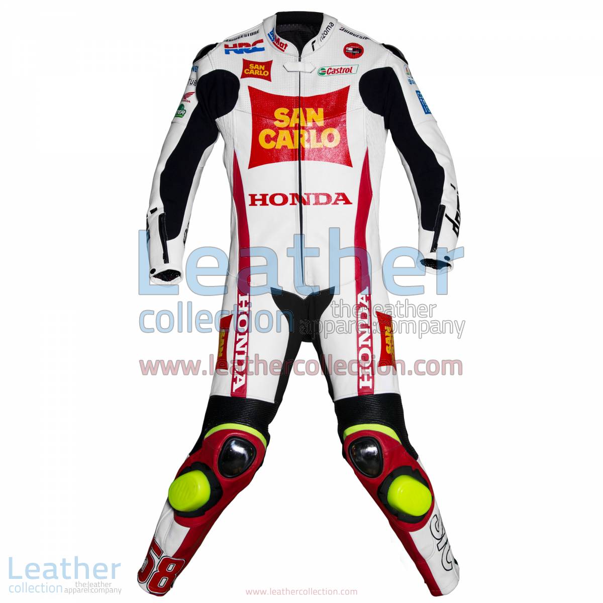 Marco Simoncelli Honda 2011 Leathers | honda clothing,marco simoncelli
