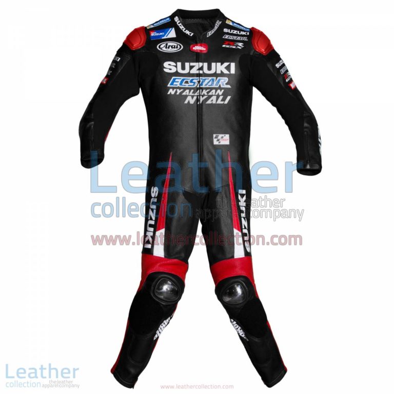 Maverick Vinales Suzuki MotoGP 2016 Leather Suit | Maverick Vinales,Maverick Vinales Suzuki MotoGP 2016 Leather Suit