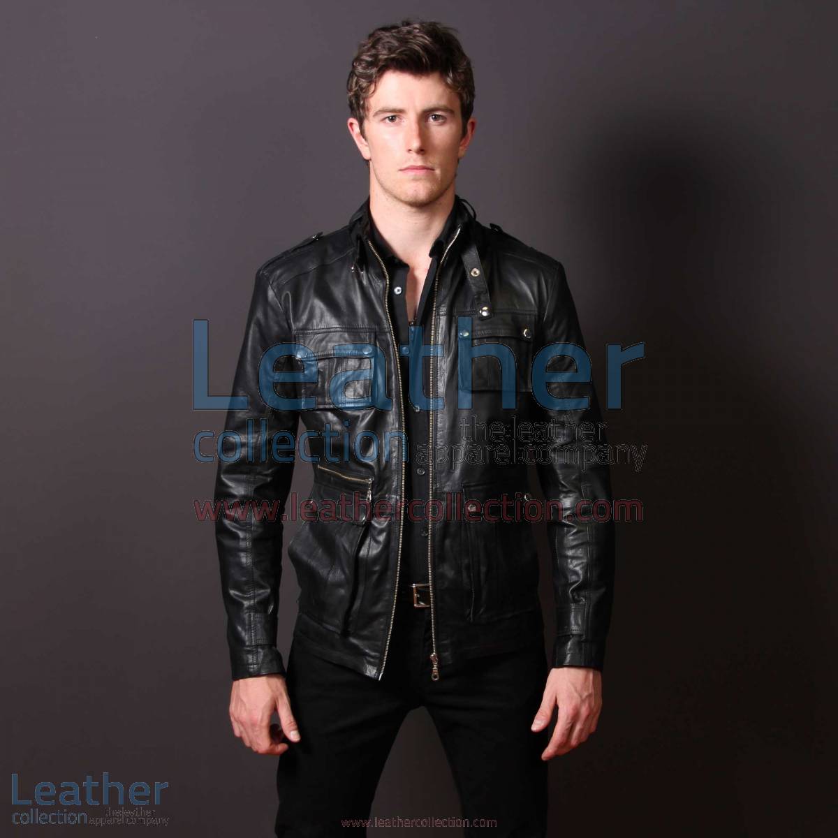 Men Leather Fashion Rockwell Jacket