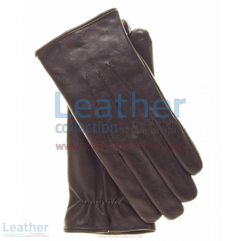 Mens Brown Winter Gloves of Lambskin | mens brown winter gloves,mens winter gloves