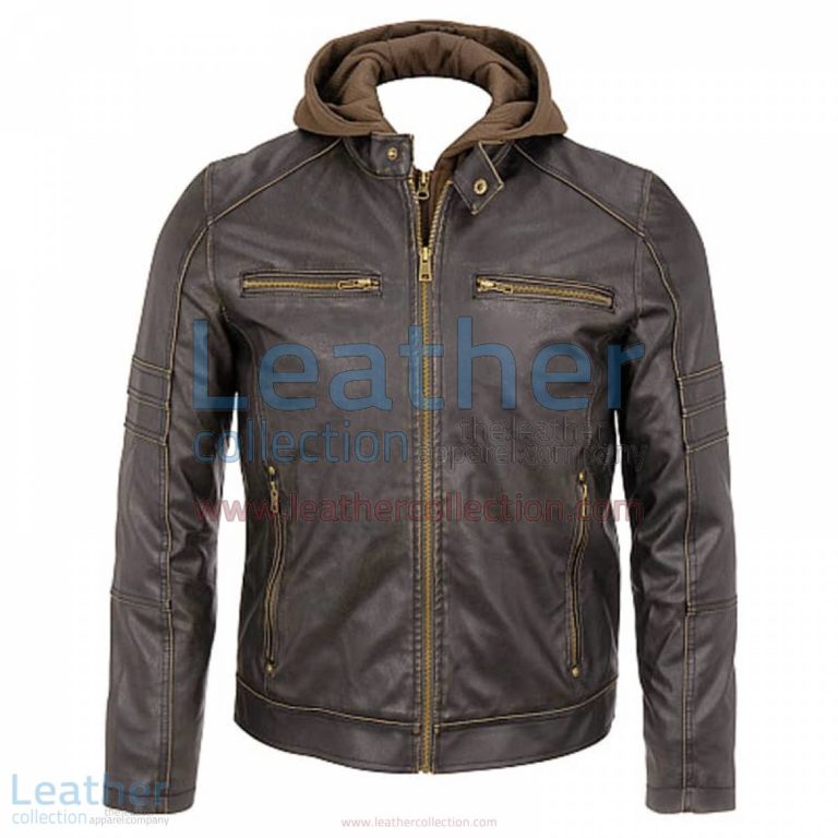 Mens Leather Hooded Jacket | leather hooded jacket,mens leather hooded jacket