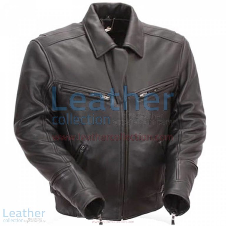 Naked Black Leather Bronson Hybrid Motorcycle Jacket | black leather jacket,naked leather jacket
