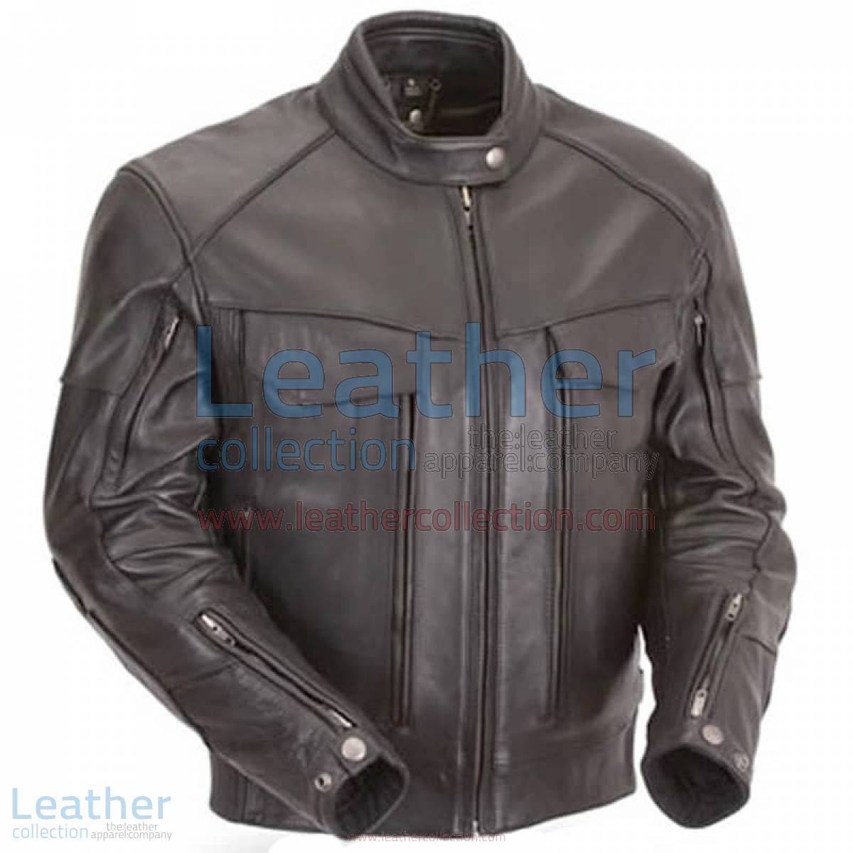Naked Leather Riding Jacket with Gun Pockets & Side Stretch Panels | riding jacket,leather riding jacket
