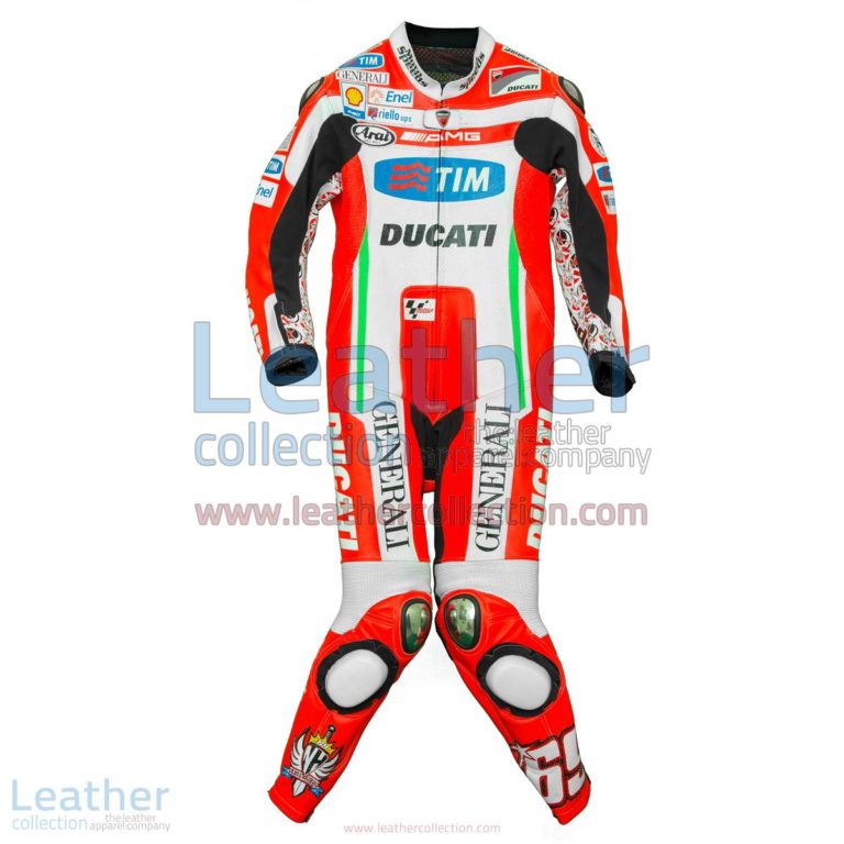 Nicky Hayden Ducati 2012 MotoGP Race Leathers | ducati race leathers,nicky hayden