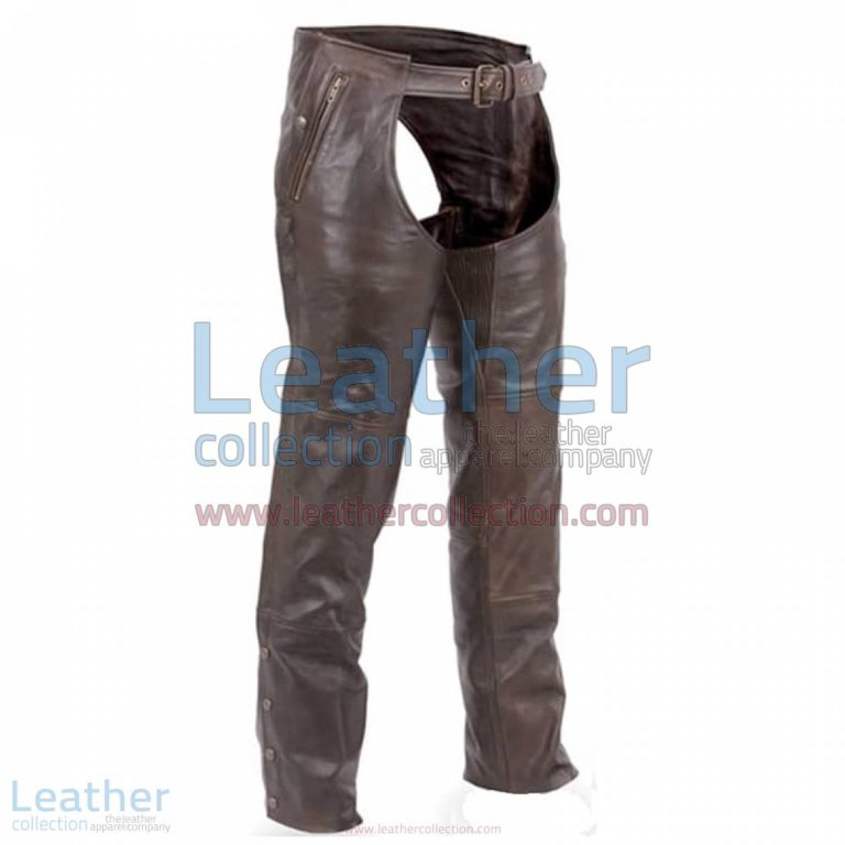 Premium Brown Leather Motorcycle Chaps | brown leather chaps,leather motorcycle chaps