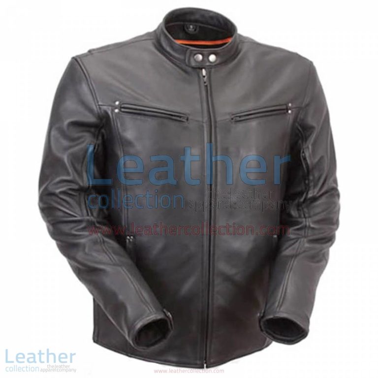 Premium Leather Rider Jacket with Multiple Vents | rider jacket,premium leather jacket