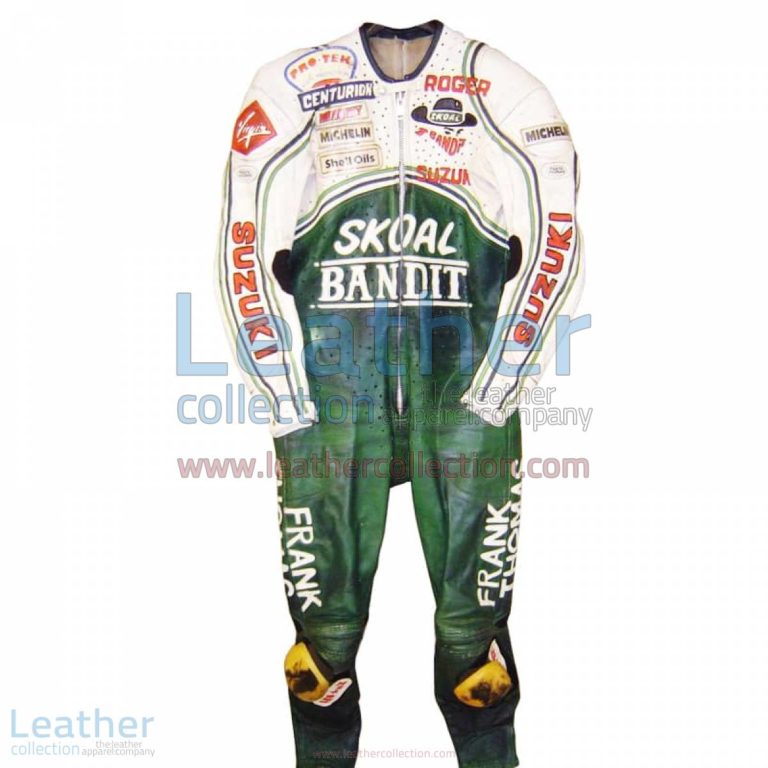 Roger Marshall Suzuki GP 1987 Leather Suit | suzuki clothing,suzuki leather suit