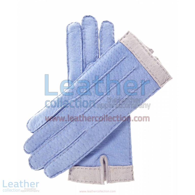 Sky Blue Lambskin Gloves For Women with Wool Lining | gloves for women,lambskin gloves