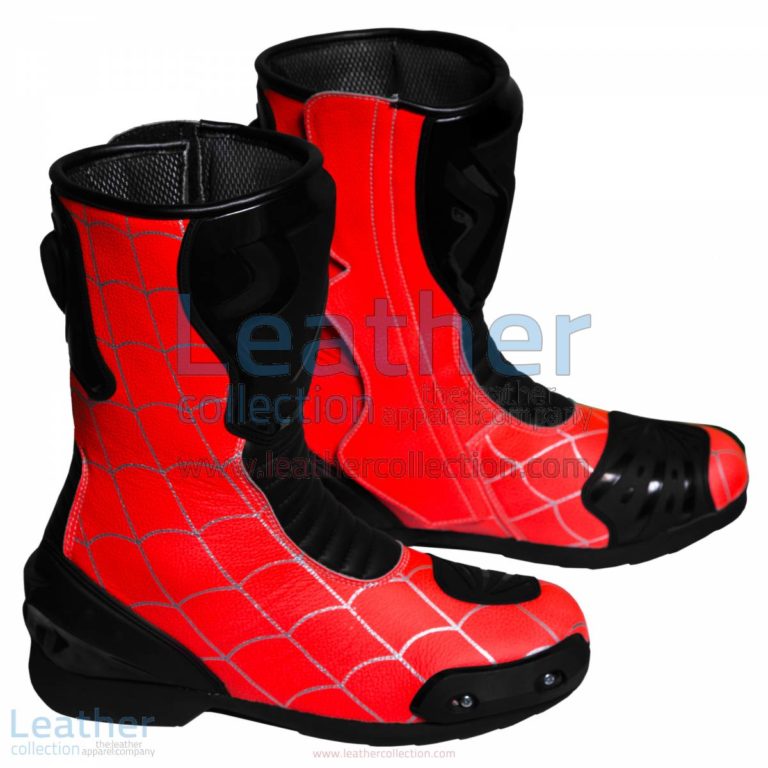 Spiderman Motorbike Racing Boots | spiderman boots,Spiderman motorcycle Racing Boots