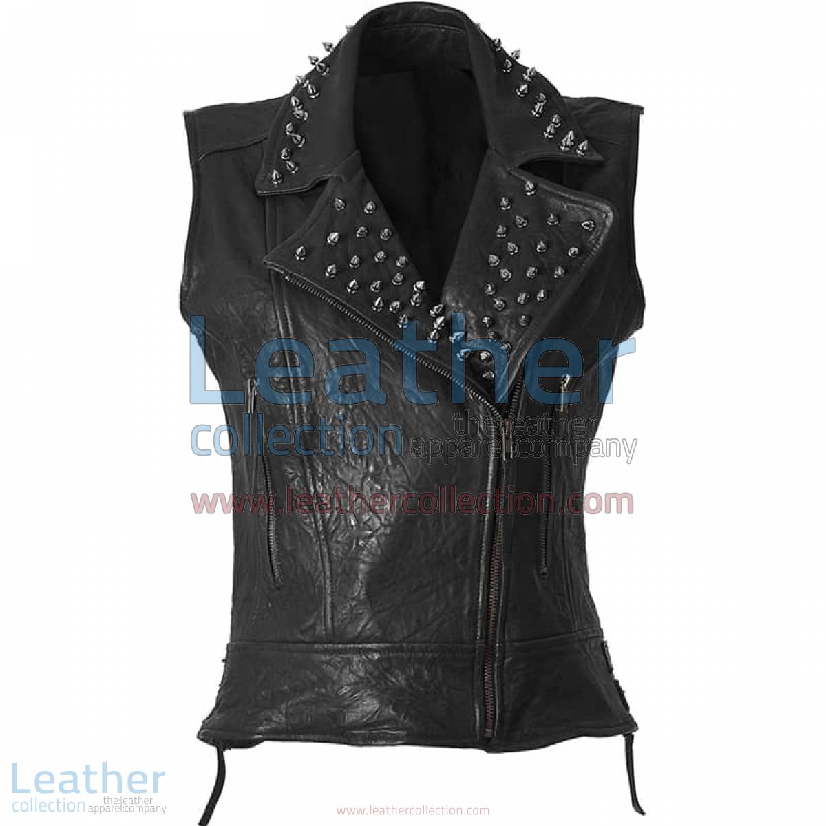 Spiked Fashion Leather Vest | spiked vest,spiked leather vest