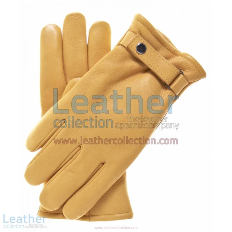 Tan Tough Leather Gloves with Thinsulate Lining | tan gloves,tough gloves