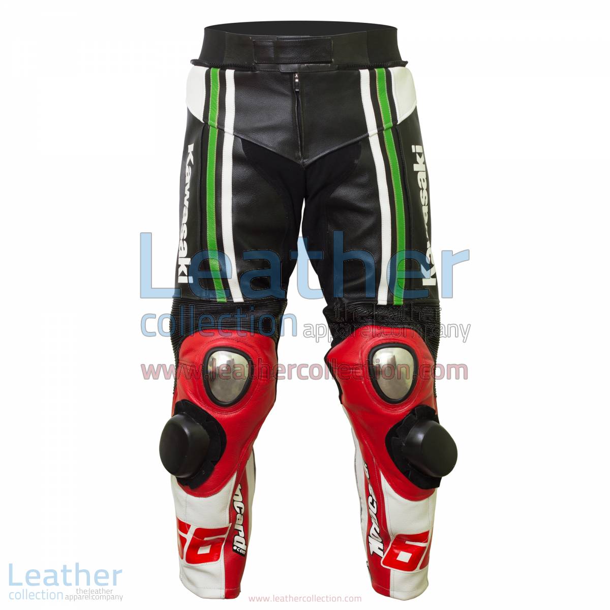 Tom Sykes Kawasaki 2015 SBK Leather Pants | biker leather pants,kawasaki pants